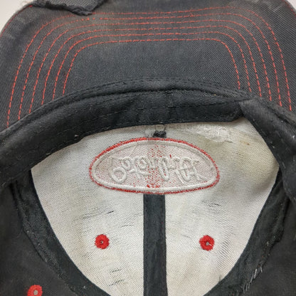 360 Apparel Peterbilt Montana Baseball Cap Black Red OSFM Hat Contrast Stitch