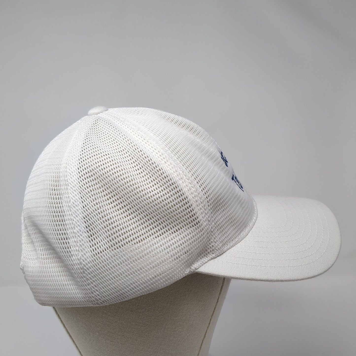Okta Talent Snapback Trucker Hat White One Size Adjustable The Classics Yupoong