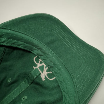 Life is Good Baseball Cap Green One Size Bicycle Logo Adjustable Slideback Hat