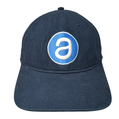 AppFolio Slideback Hat Blue One Size Leather Strap Port Authority