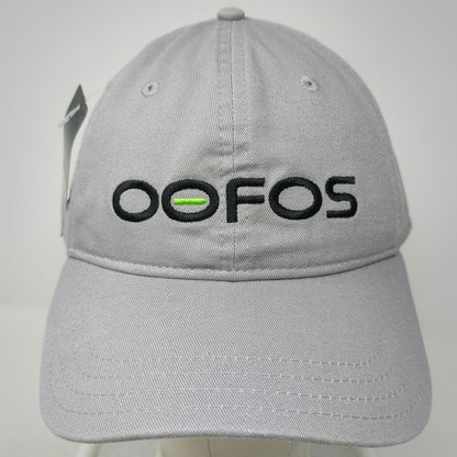 Pukka Oofos Baseball Cap Gray One Size Slideback Cotton Hat Embroidered Logo