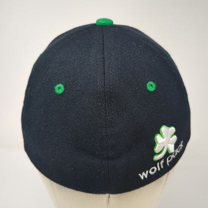 Zephyr Baseball Cap Black L Nevada Wolf Pack Shamrock Stretch Fit Fitted Hat