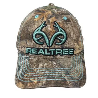 Realtree Strapback Hat Camouflage One Size Adjustable Embroidered Outdoor Cap
