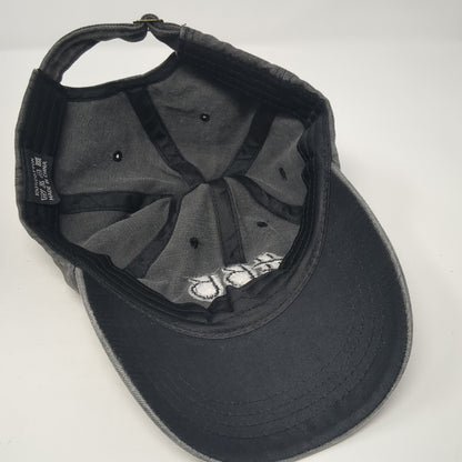 #BB Slideback Hat Gray One Size Adjustable Embroidered Vent Holes