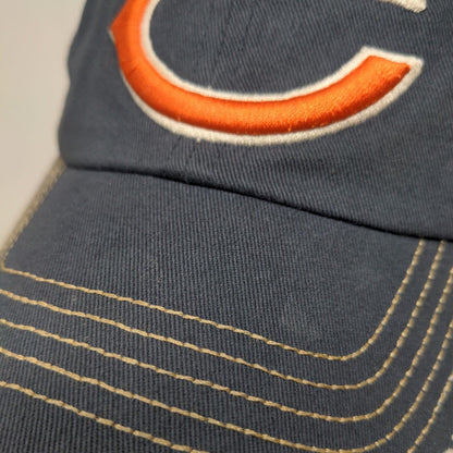 NFL Team Apparel Men's Slideback Hat Blue Time OS Embroidered Chicago Bears Logo