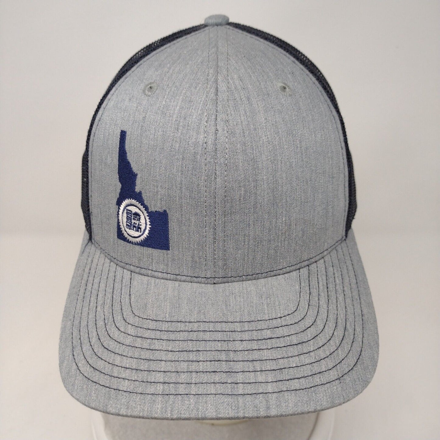 Idaho FNT Snapback Mesh Back Trucker Hat Gray OSFA Embroidered Adjustable