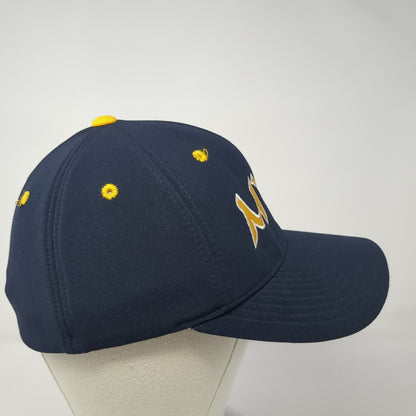 MYB Fitted Hat Blue 7 3/8 Embroidered Letters Pacific Headwear Outdoor