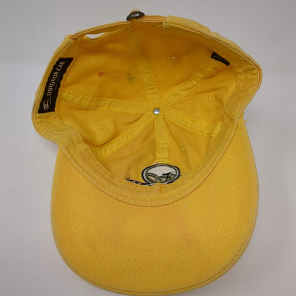 Pallo's Par 3 Golf Course Slideback Hat Yellow One Size Adjustable Outdoor Cap