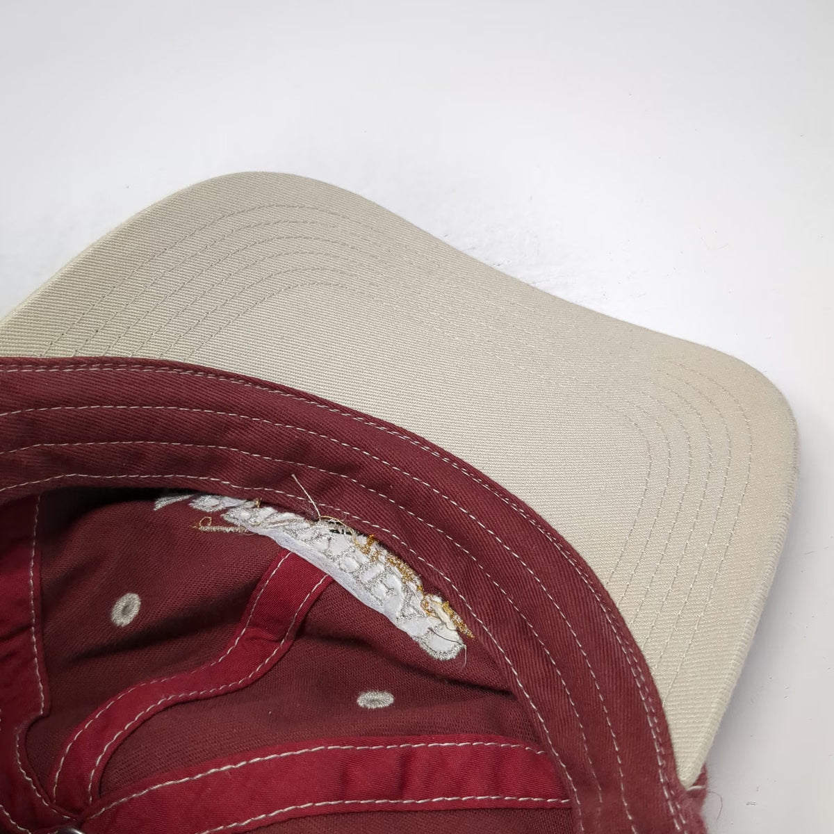 Port Authority Red Baseball Cap OSFM Arrowhead Potato Company Logo Hat Cotton