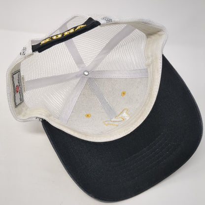 Kuna Strapback Trucker Hat Black One Size Adjustable Embroidered Mesh Back