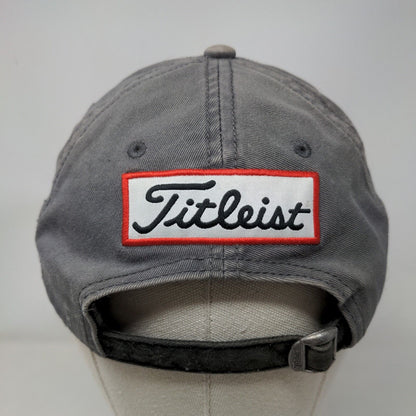 Titleist FJ Pro V1 Slideback Hat Gray One Size Embroidered Vent Holes