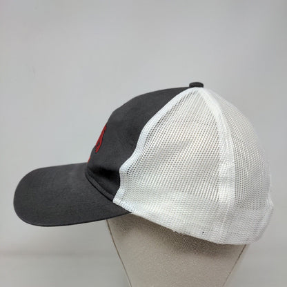 Mad Dog Snapback Trucker Hat Gray One Size Embroidered Mesh Back Cap America