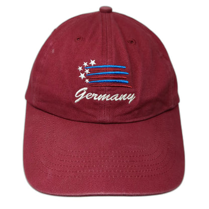 Gear For Sports Baseball Cap Red One Size Germany Stars Stripes Cotton Hat