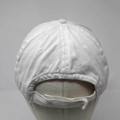 Alaska Denali Strapback Hat White One Size Adjustable Embroidered Cotton