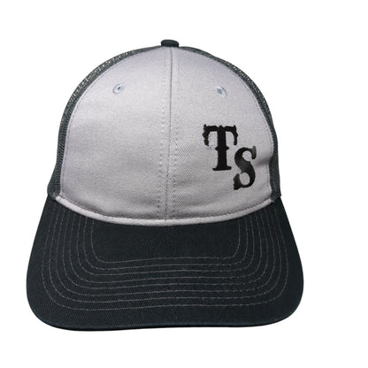 TS Tango Saloon Snapback Trucker Hat Gray One Size Mesh Back Port Authority