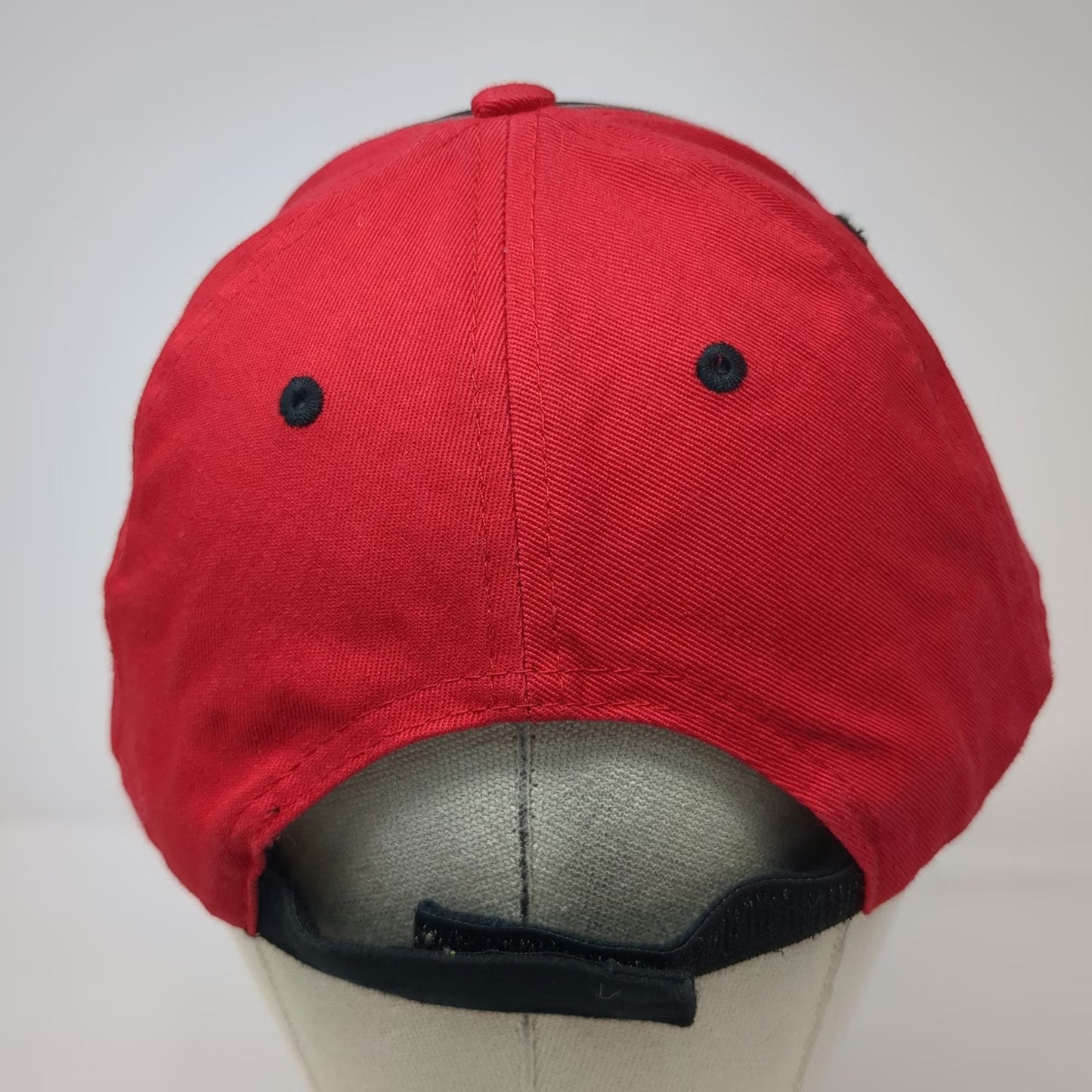 Case IH Baseball Cap Black Red OSFM Agriculture Logo Mesh Front Strapback Hat