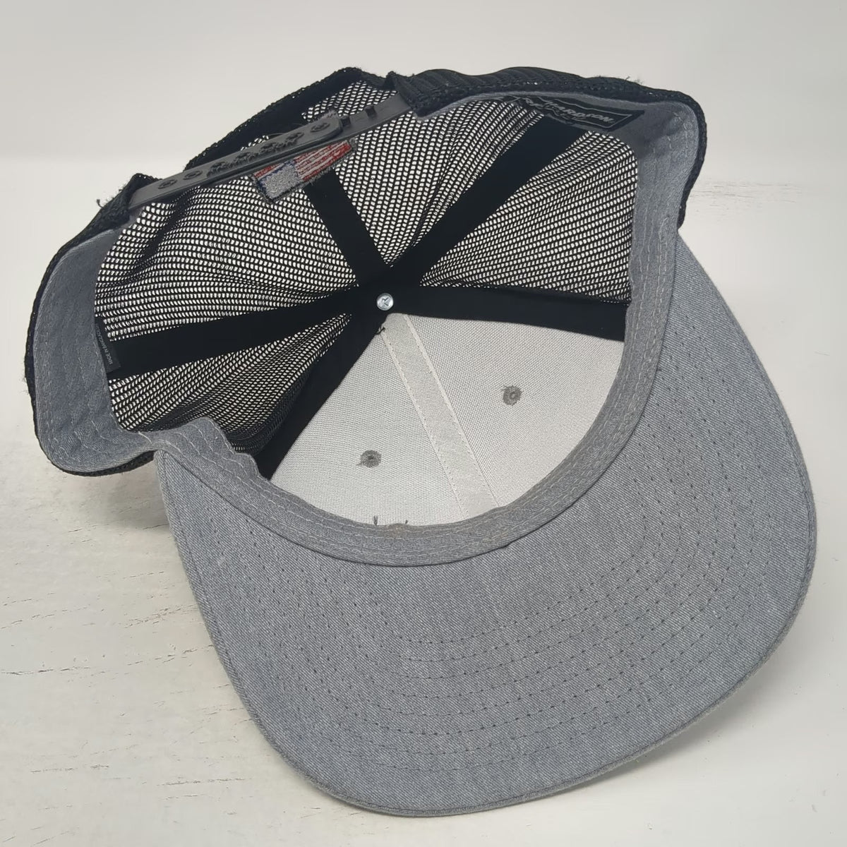 Richardson Trucker Hat Gray One Size Laird Manufacturing Mesh Back Snapback