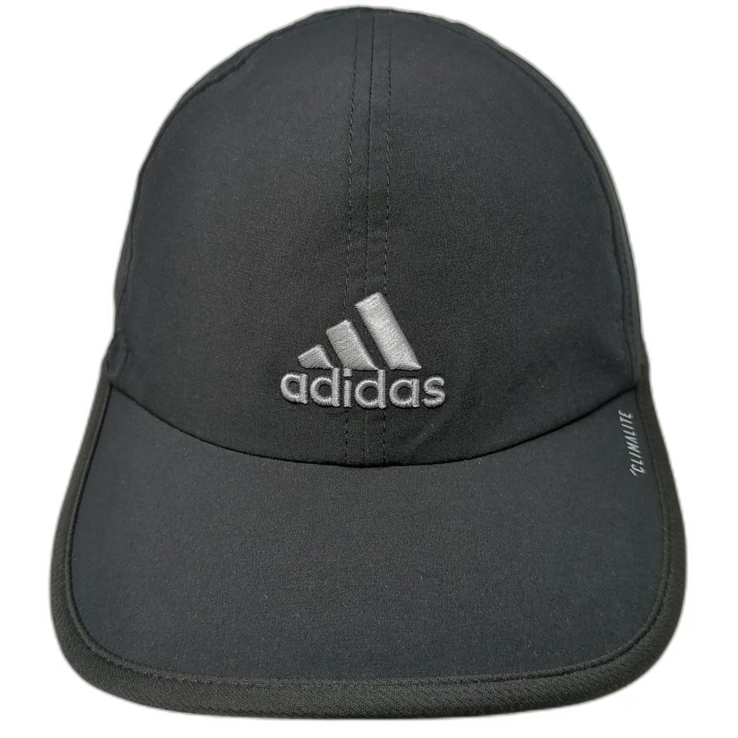Adidas Baseball Cap Black One Size Climalite Strapback Embroidered Logo Hat