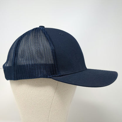 Richardson Trucker Hat Blue One Size BSG Logo Mesh Snapback 112 Structured