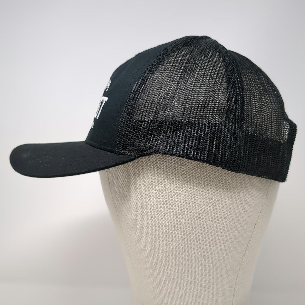 Yupoong Trucker Hat Black White One Size Freedom Brewfest Caldwell Idaho Mesh