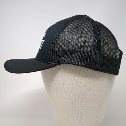 Yupoong Trucker Hat Black White One Size Freedom Brewfest Caldwell Idaho Mesh