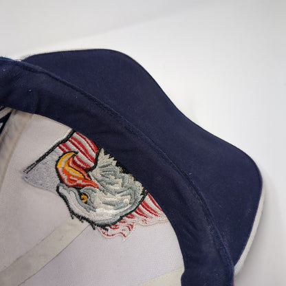 USA Flag Eagle Strapback Hat Multi One Size Adjustable Colorblock