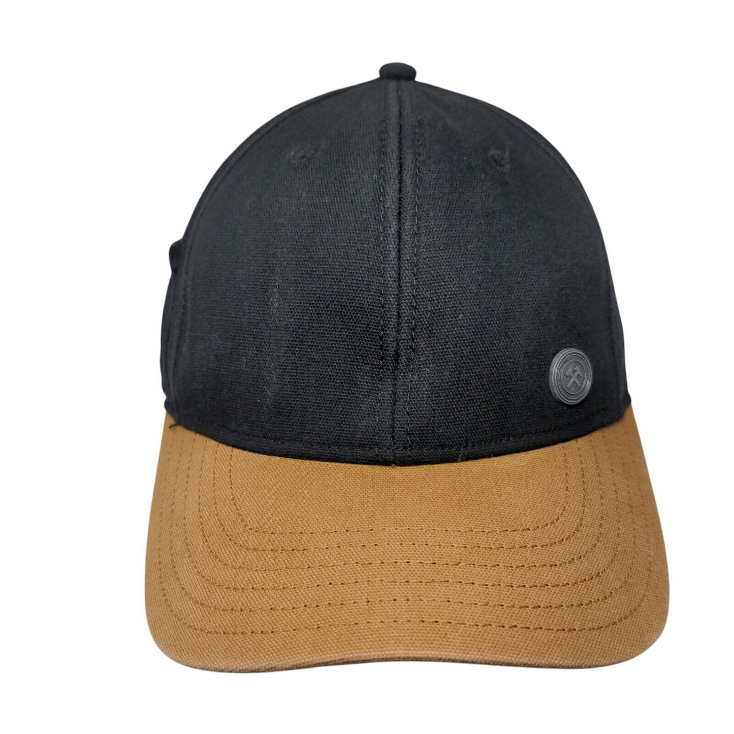 George Strapback Hat Black One Size Adjustable Vented Holes 6 Panel Blank