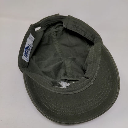 Camp Pennyroyal Cadet Army Cap Green One Size Adjustable Embroidered Fahrenheit