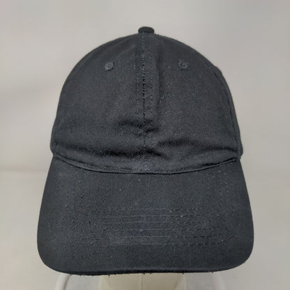 New Chef Slideback Hat Black One Size Adjustable Solid Blank 6 Panel