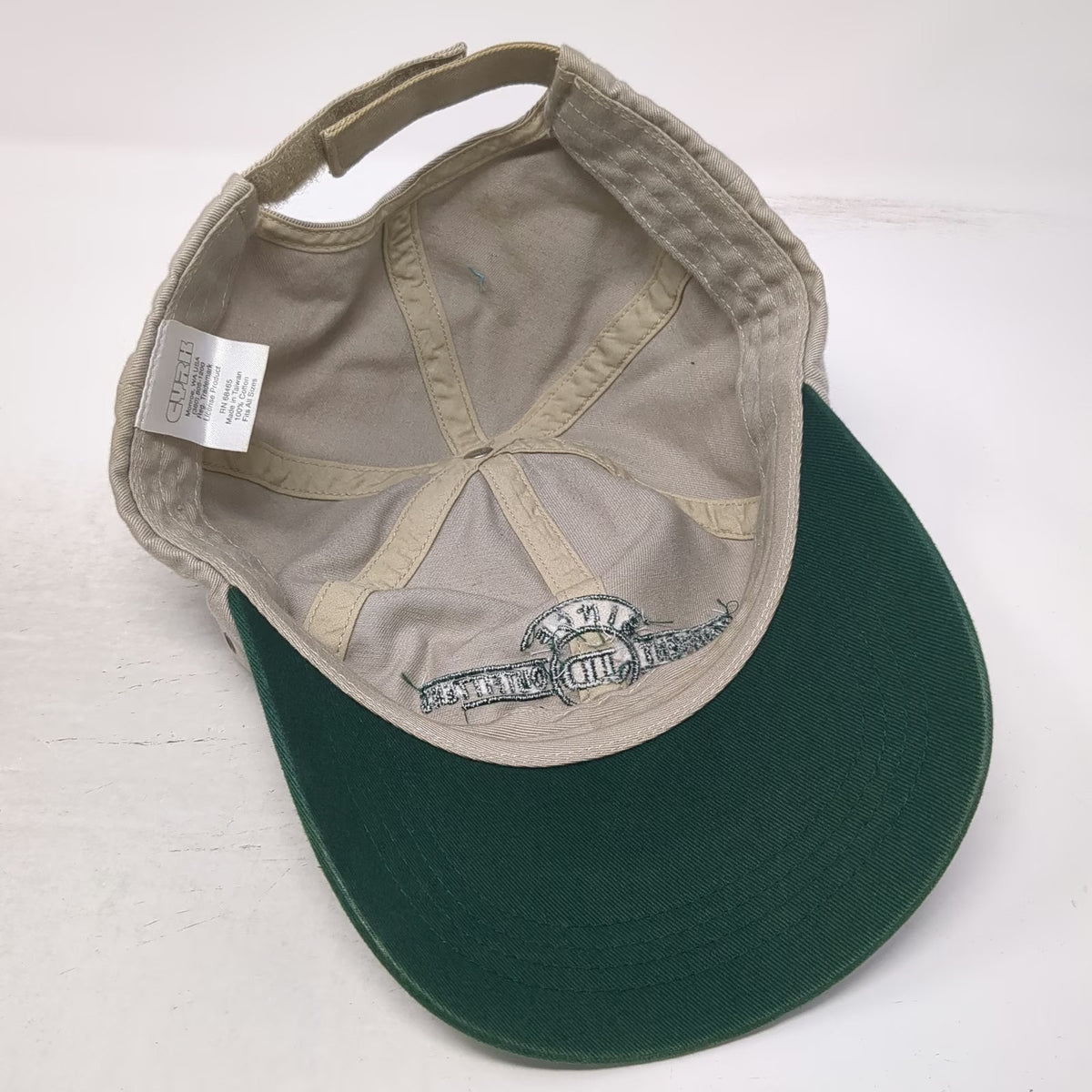 Curb Baseball Cap Beige One Size Hat Strapback JD Equipment Outfitters Green