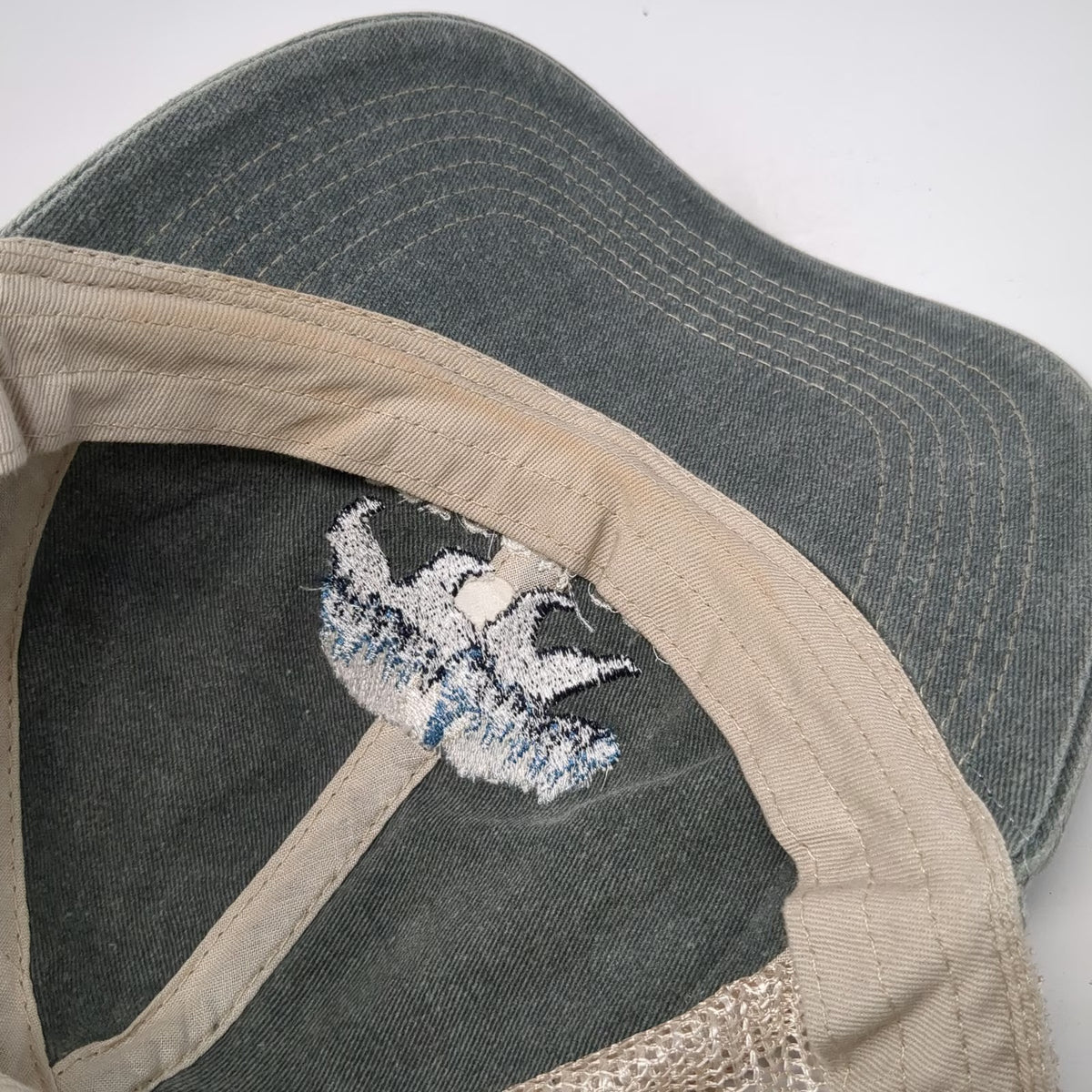 Blue 84 Trucker Hat Gray One Size Oregon Zoo Bear Forest Mesh Snapback Hat