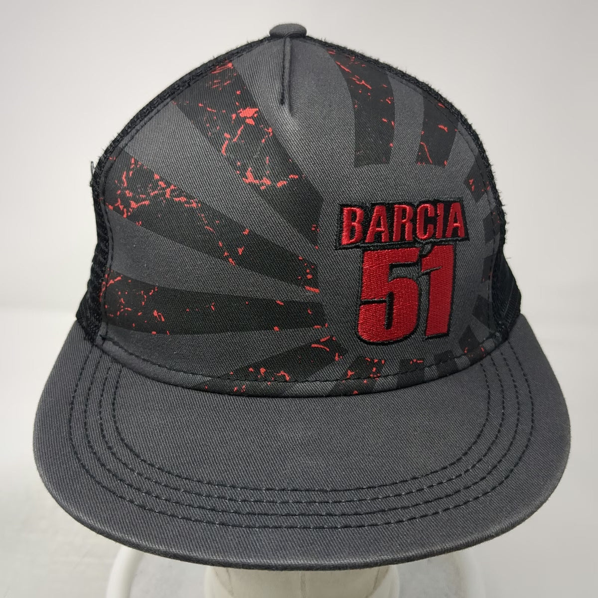GasGas Justin Barcia 51 Supercross SX Gray Trucker Hat One Size Snapback Racing