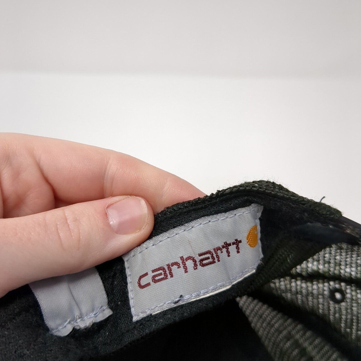 Carhartt Snapback Trucker Hat Black One Size Adjustable Mesh Back 6 Panel Blank