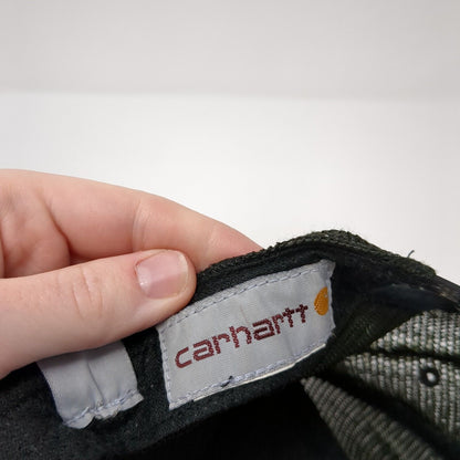 Carhartt Snapback Trucker Hat Black One Size Adjustable Mesh Back 6 Panel Blank