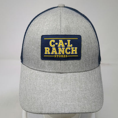 Gray Blue Trucker Hat One Size CAL Ranch Stores Mesh Snapback Patch Embroidery
