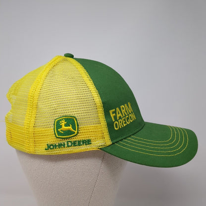 Farm Oregon Snapback Trucker Hat Multicolor OS Adjustable Mesh Back John Deere