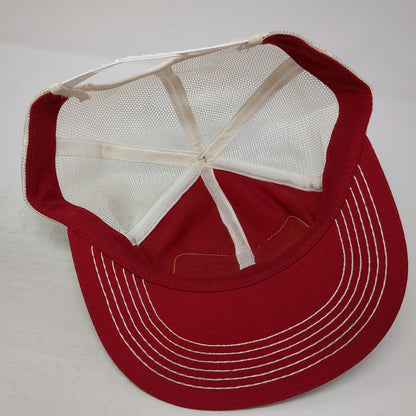 Ozinga Concrete Mixer Truck Red White One Size Trucker Hat Snapback Mesh Cap