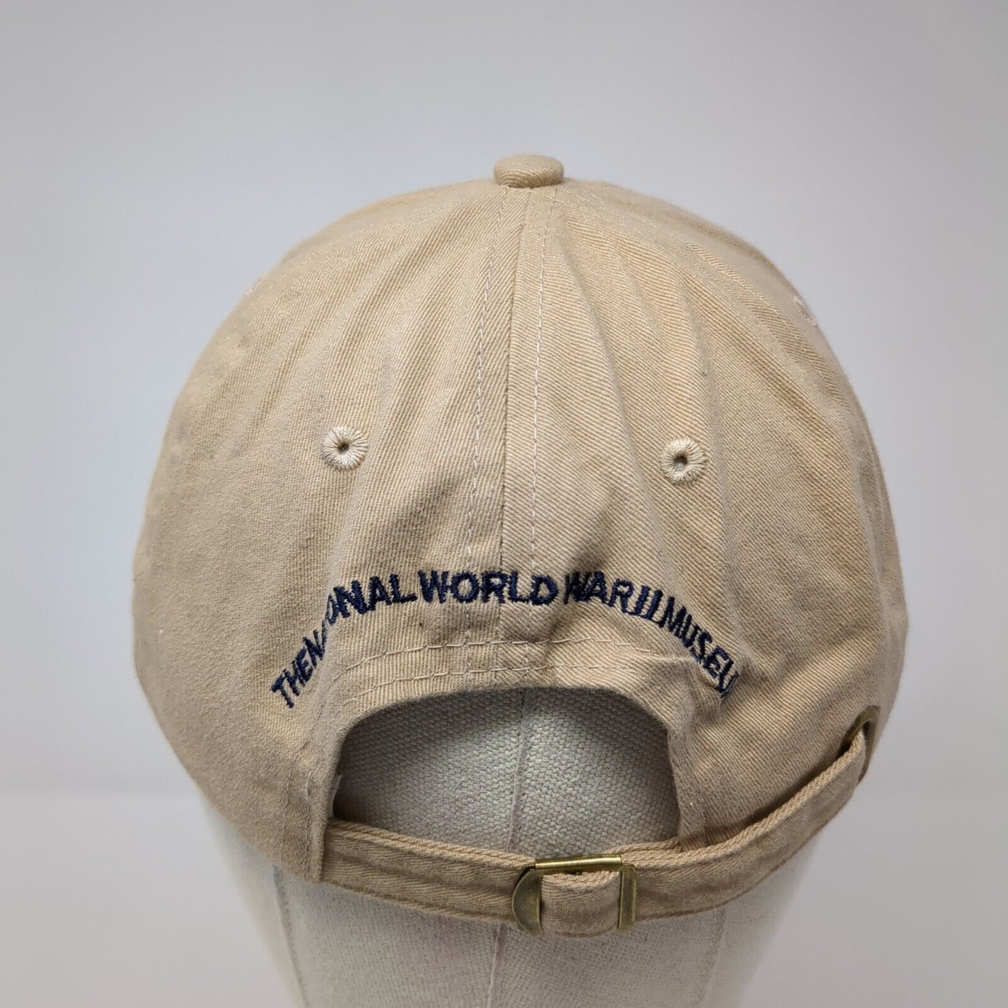 The National World War II Museum Slideback Hat Tan OS Adjustable Embroidered