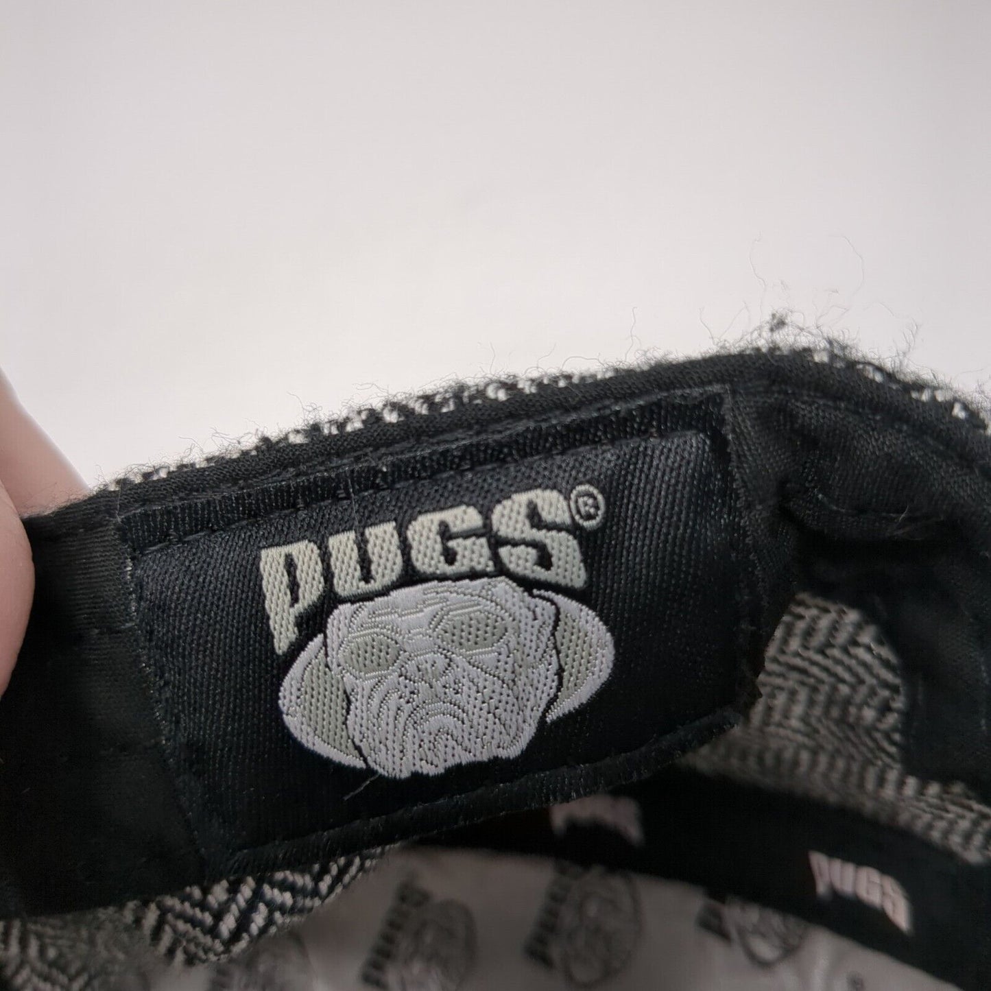 Pugs Strapback Hat Multi One Size Adjustable Herringbone Star Logo
