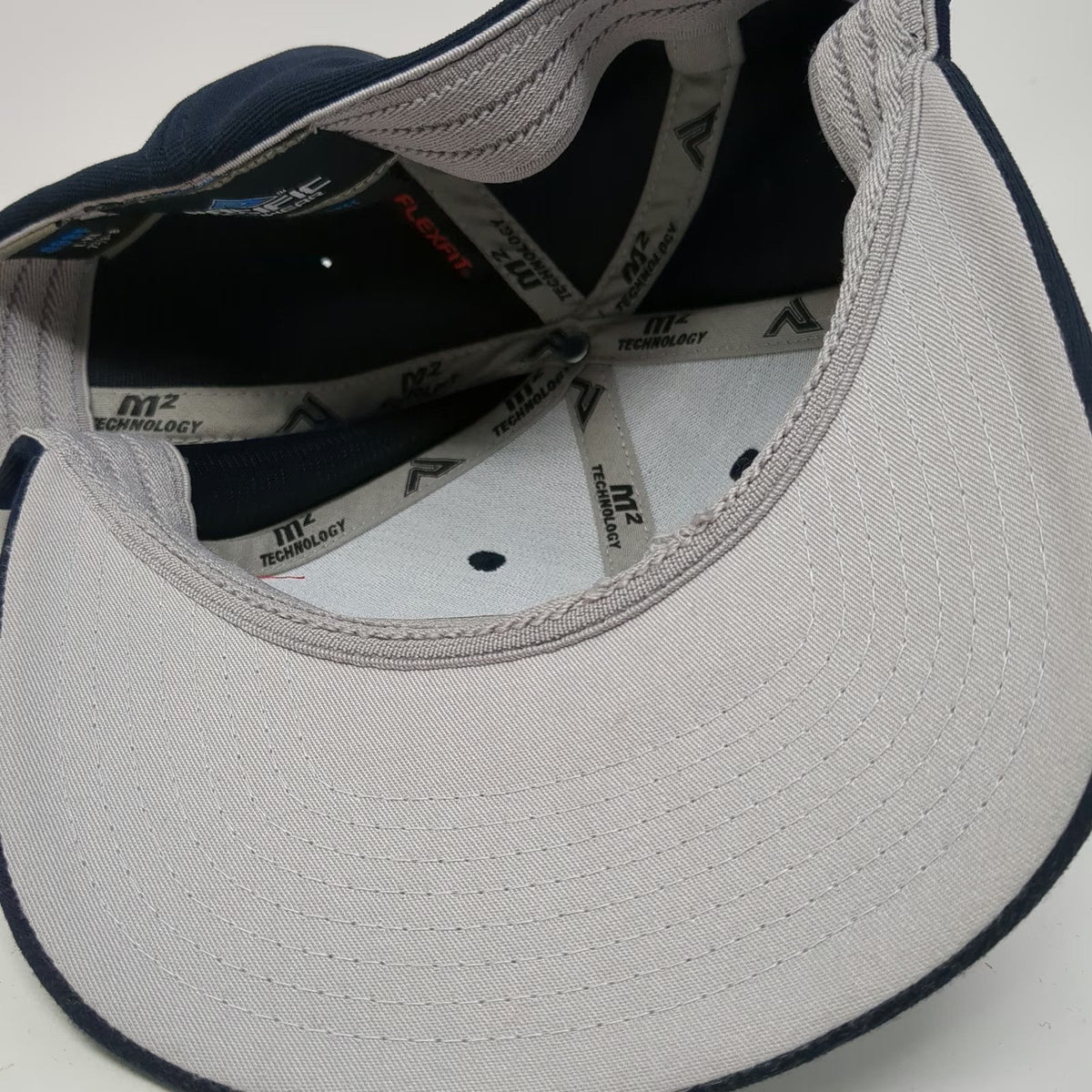 Pacific Headwear Baseball Cap Blue 8 SRS Logo Performance Flexfit M2 Tech Hat