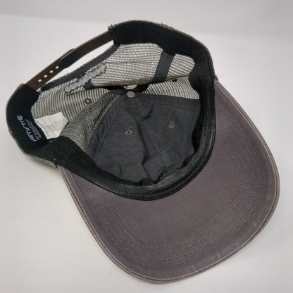 Carhartt Snapback Mesh Back Trucker Hat Gray One Size Adjustable 6 Panel