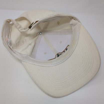 Alaska Slideback Hat Cream OSFA Adjustable Embroidered Solid 6 Panel