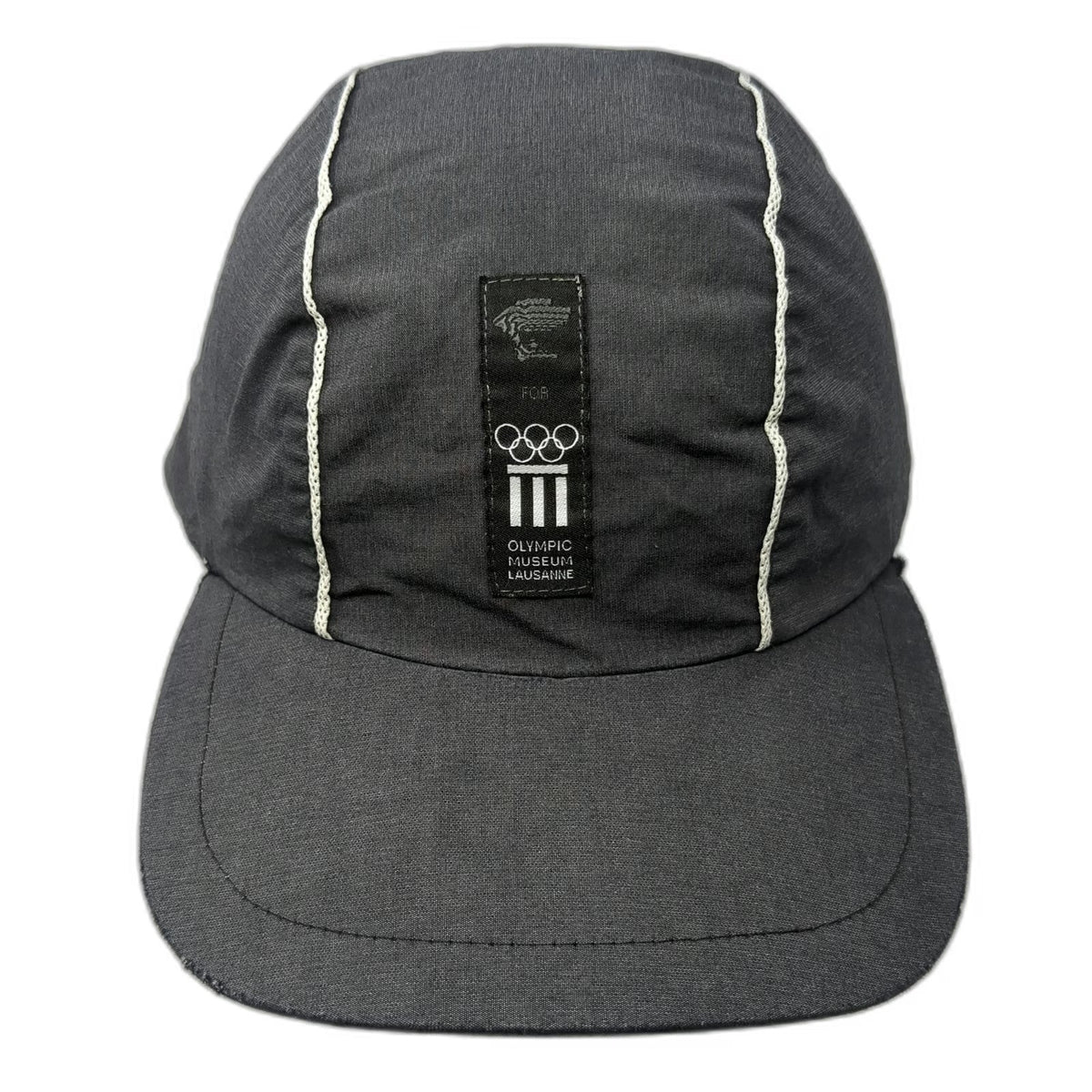 Versace Baseball Cap Gray One Size Olympic Museum Lausanne Medusa Strapback Hat