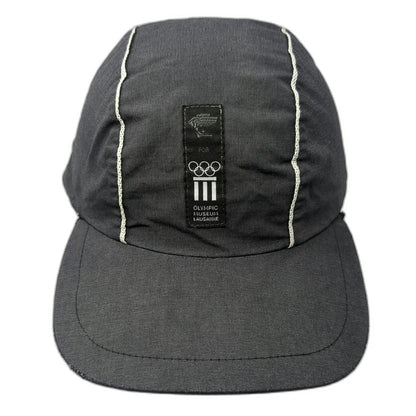 Versace Baseball Cap Gray One Size Olympic Museum Lausanne Medusa Strapback Hat
