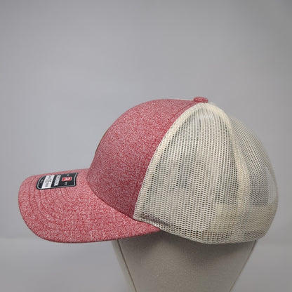 Kind Community Leather Patch Snapback Trucker Hat Red Large Mesh Back