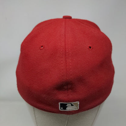 New Era Fitted Hat Washington Nationals Fitted Hat 7 1/8 Slim Fit Vintage USA