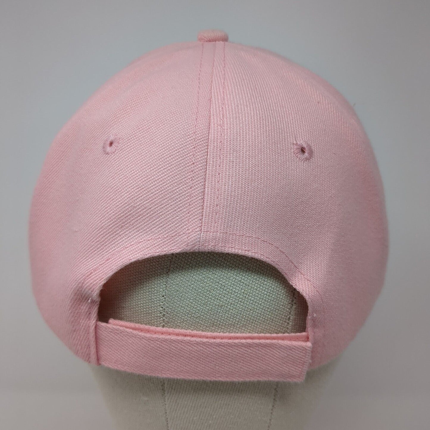 Chicago Strapback Hat Pink One Size Adjustable Embroidered Patriotic 6 Panel