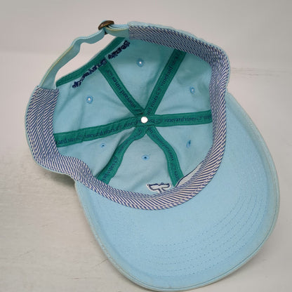 Vineyard Vines Whale Logo Blue Baseball Cap One Size Adjustable Strap Hat