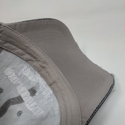 Quarantined Hair Don't Care Strapback Trucker Hat Gray OS Distressed Katydid