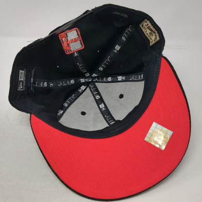 New Era Portland Trail Blazers NBA Black Snapback Hat OSFM Red Wool HWC 9FIFTY